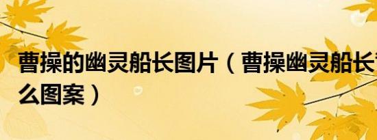曹操的幽灵船长图片（曹操幽灵船长背上有什么图案）