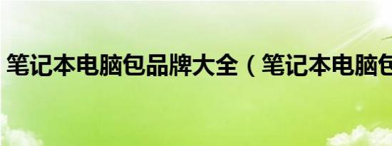 笔记本电脑包品牌大全（笔记本电脑包品牌）