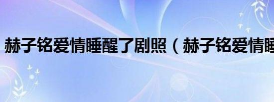 赫子铭爱情睡醒了剧照（赫子铭爱情睡醒了）