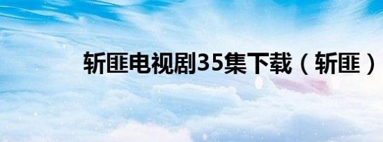 斩匪电视剧35集下载（斩匪）
