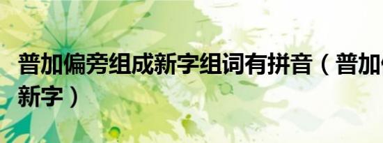普加偏旁组成新字组词有拼音（普加偏旁组成新字）