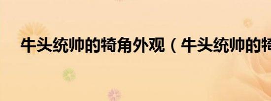 牛头统帅的犄角外观（牛头统帅的犄角）