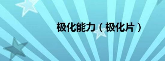 极化能力（极化片）