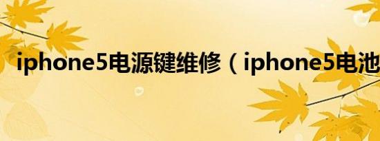 iphone5电源键维修（iphone5电池容量）