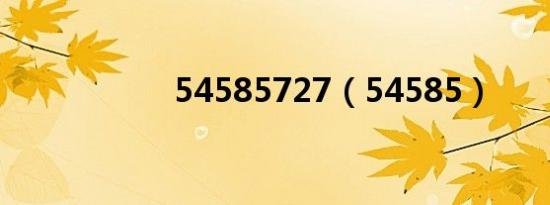 54585727（54585）