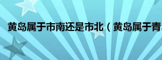 黄岛属于市南还是市北（黄岛属于青岛吗）