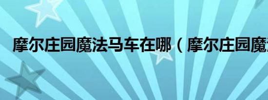 摩尔庄园魔法马车在哪（摩尔庄园魔法帽）