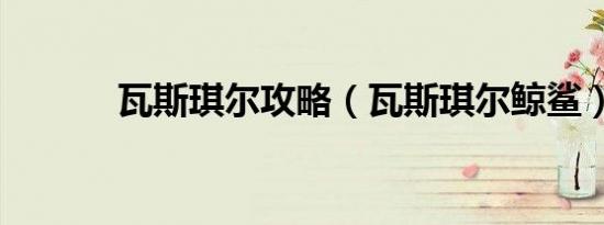 瓦斯琪尔攻略（瓦斯琪尔鲸鲨）