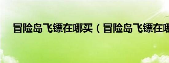 冒险岛飞镖在哪买（冒险岛飞镖在哪买）