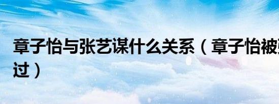 章子怡与张艺谋什么关系（章子怡被张艺谋睡过）