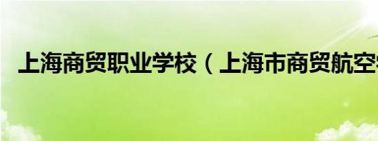 上海商贸职业学校（上海市商贸航空学校）