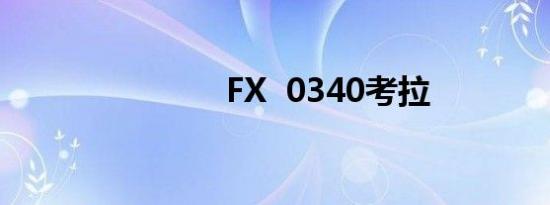 FX  0340考拉