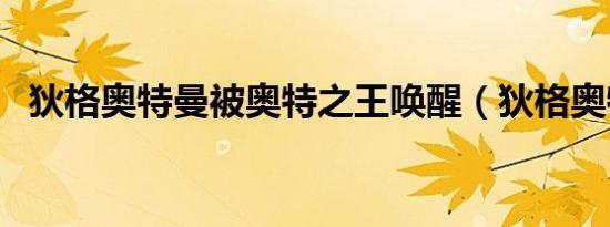 狄格奥特曼被奥特之王唤醒（狄格奥特曼）