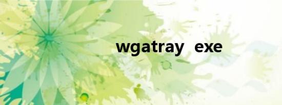 wgatray  exe