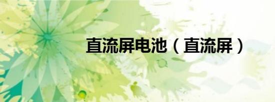 直流屏电池（直流屏）