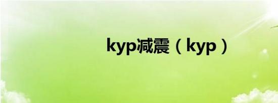 kyp减震（kyp）