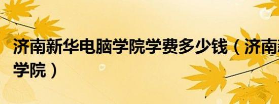 济南新华电脑学院学费多少钱（济南新华电脑学院）