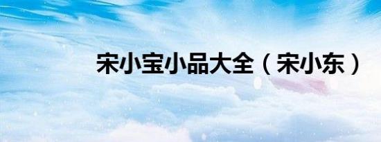 宋小宝小品大全（宋小东）