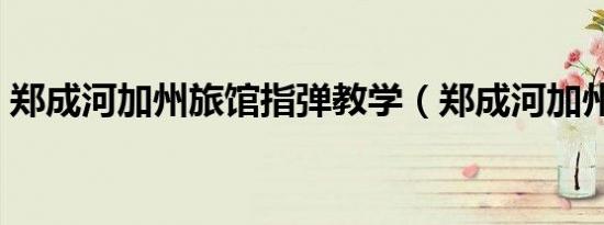郑成河加州旅馆指弹教学（郑成河加州旅馆）