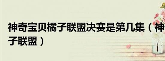 神奇宝贝橘子联盟决赛是第几集（神奇宝贝橘子联盟）