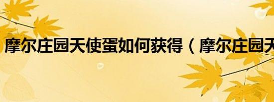 摩尔庄园天使蛋如何获得（摩尔庄园天使蛋）