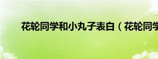 花轮同学和小丸子表白（花轮同学）