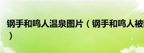 钢手和鸣人温泉图片（钢手和鸣人被静音图片）