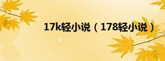 17k轻小说（178轻小说）