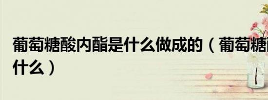 葡萄糖酸内酯是什么做成的（葡萄糖酸内酯是什么）