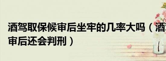 酒驾取保候审后坐牢的几率大吗（酒驾取保候审后还会判刑）