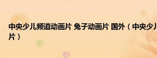 中央少儿频道动画片 兔子动画片 国外（中央少儿频道动画片）