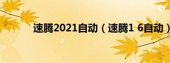 速腾2021自动（速腾1 6自动）
