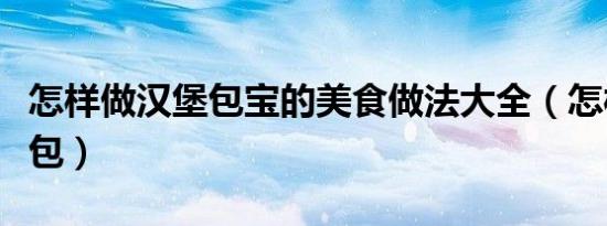 怎样做汉堡包宝的美食做法大全（怎样做汉堡包）