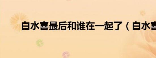 白水喜最后和谁在一起了（白水喜）