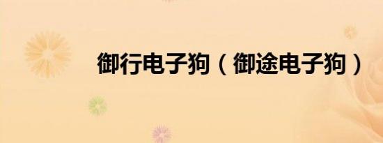 御行电子狗（御途电子狗）