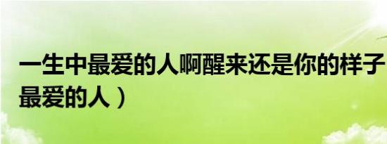一生中最爱的人啊醒来还是你的样子（一生中最爱的人）