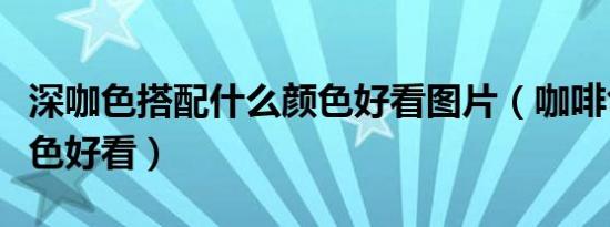 深咖色搭配什么颜色好看图片（咖啡色配什么色好看）