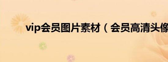 vip会员图片素材（会员高清头像）