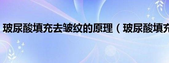 玻尿酸填充去皱纹的原理（玻尿酸填充除皱）