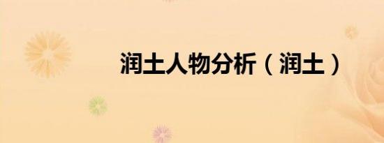 润土人物分析（润土）
