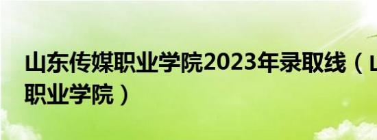山东传媒职业学院2023年录取线（山东传媒职业学院）