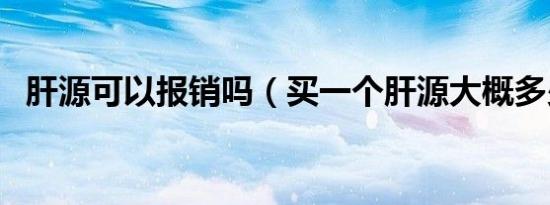 肝源可以报销吗（买一个肝源大概多少钱）