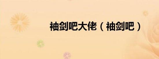 袖剑吧大佬（袖剑吧）