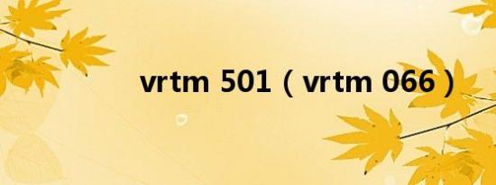 vrtm 501（vrtm 066）