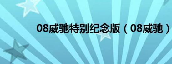 08威驰特别纪念版（08威驰）