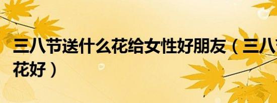 三八节送什么花给女性好朋友（三八节送什么花好）