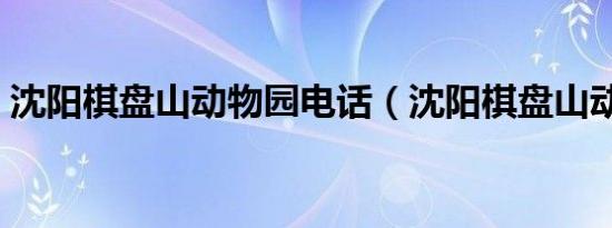 沈阳棋盘山动物园电话（沈阳棋盘山动物园）