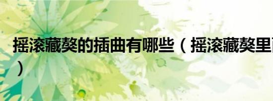 摇滚藏獒的插曲有哪些（摇滚藏獒里面的音乐）