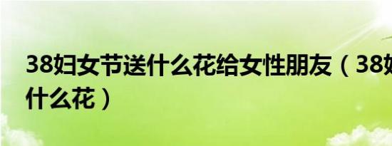 38妇女节送什么花给女性朋友（38妇女节送什么花）