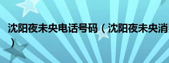 沈阳夜未央电话号码（沈阳夜未央消费价格表）